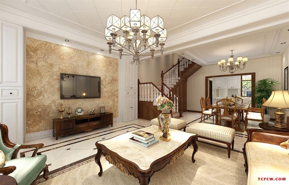 简约、客厅、影视厅、背景