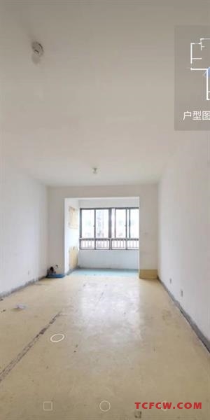 华盛八园毛坯好房2房/2厅/1卫朝南108平米128万