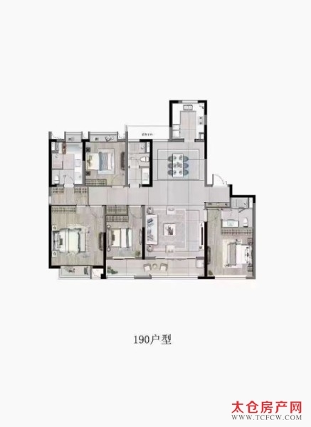 泰禾太仓院子精装好房4房/2厅/3卫朝南190平米410万