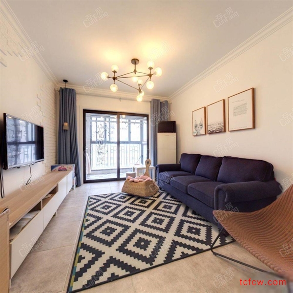 城北精装三房现代装修好楼层配套成熟南北通透家具齐全