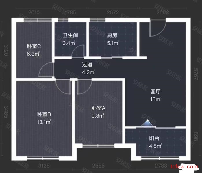 市中心中南世纪城精装修拎包入住保养好智能门锁随时看