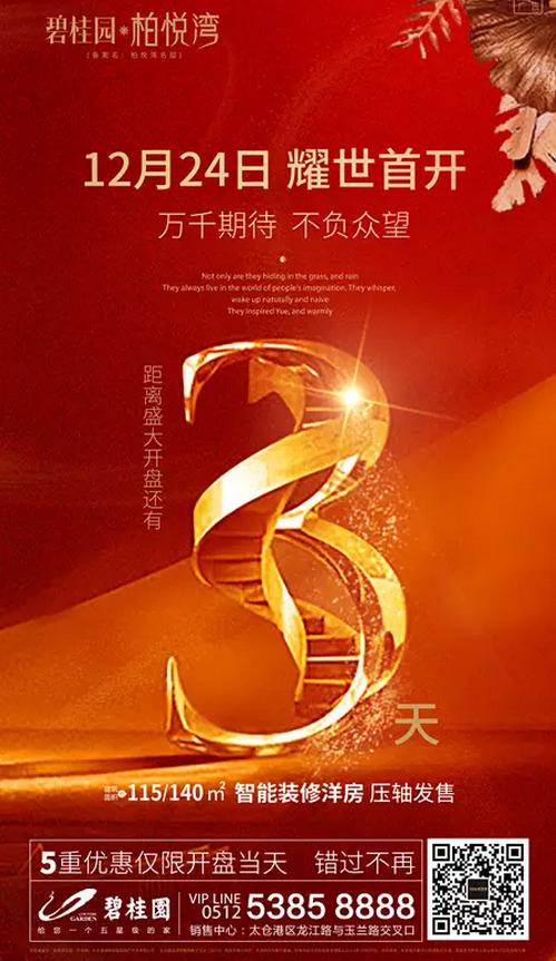 开盘在即 | 12/24 碧桂园柏悦湾盛大开盘